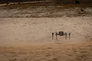A bumblebee drone takes off at Fort Bragg, N.C. during a landmark training exercise with the U.S Army's 82nd Airborne Division. (U.S. Army Photo by Staff Sgt. Cory Reese)