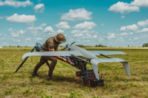 Raybird UAS setup. Source_ Skyeton Press Office