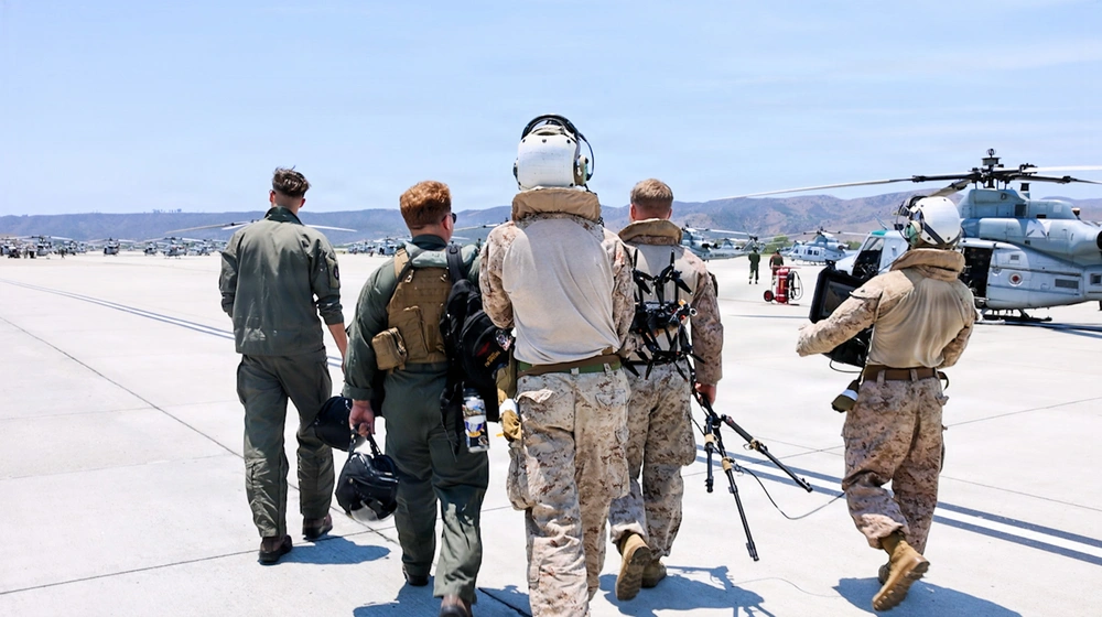 Marines using FPV UAS from an aircraft and evaluate how to best integrate them to increase combat capabilities and lethality. (photo by Lance Cpl. Carlo SouzaDeluca)